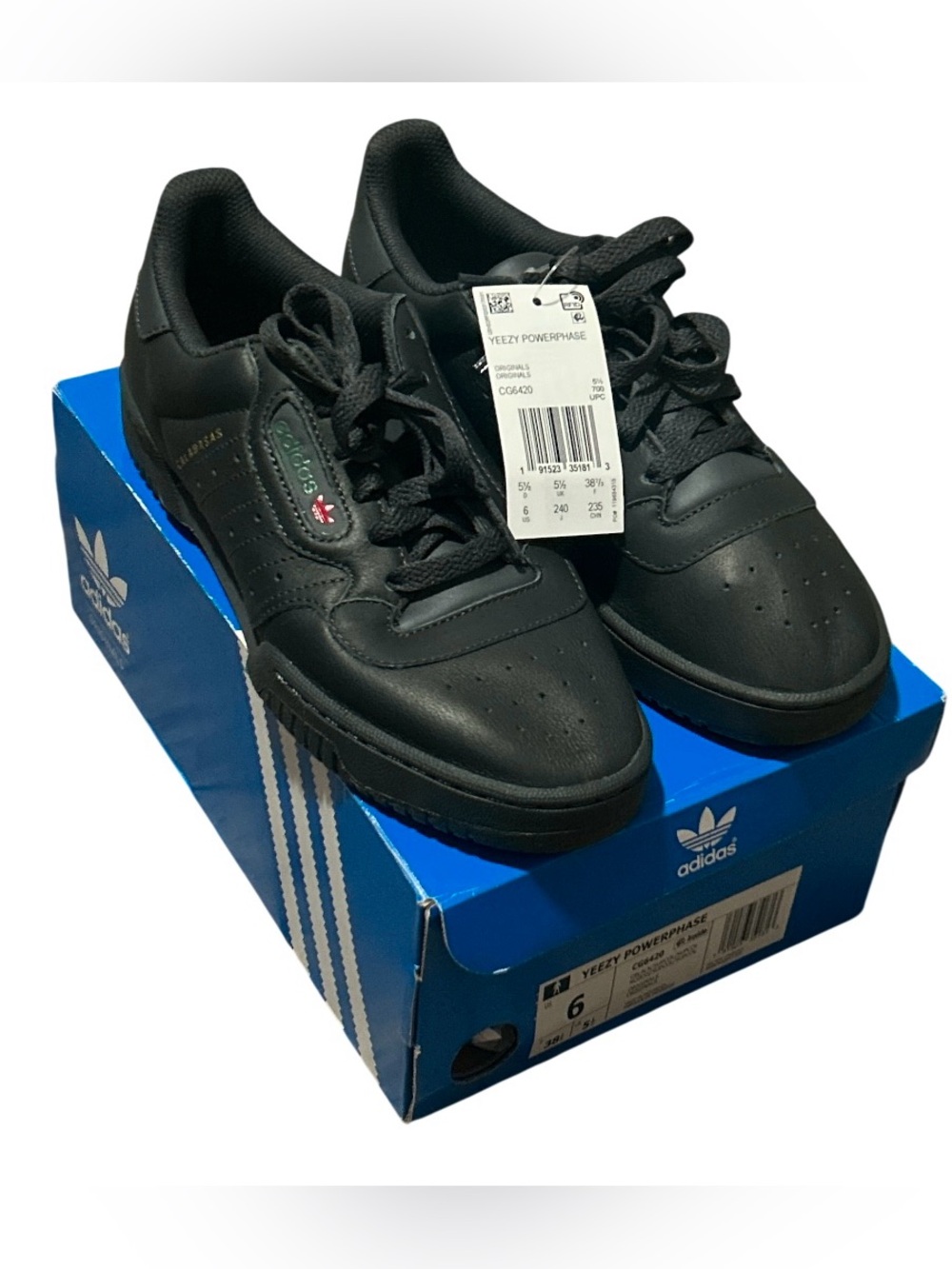 Yeezy Powerphase Low-Top Sneakers - Black